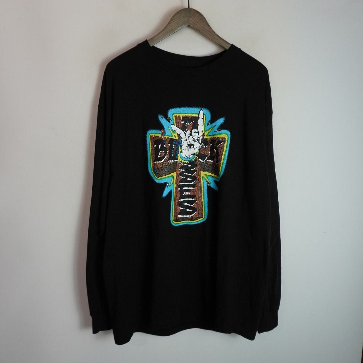 美品 25SS masses マシス T-SHIRT L/S CROSS HAND クロス ハンド ロンT