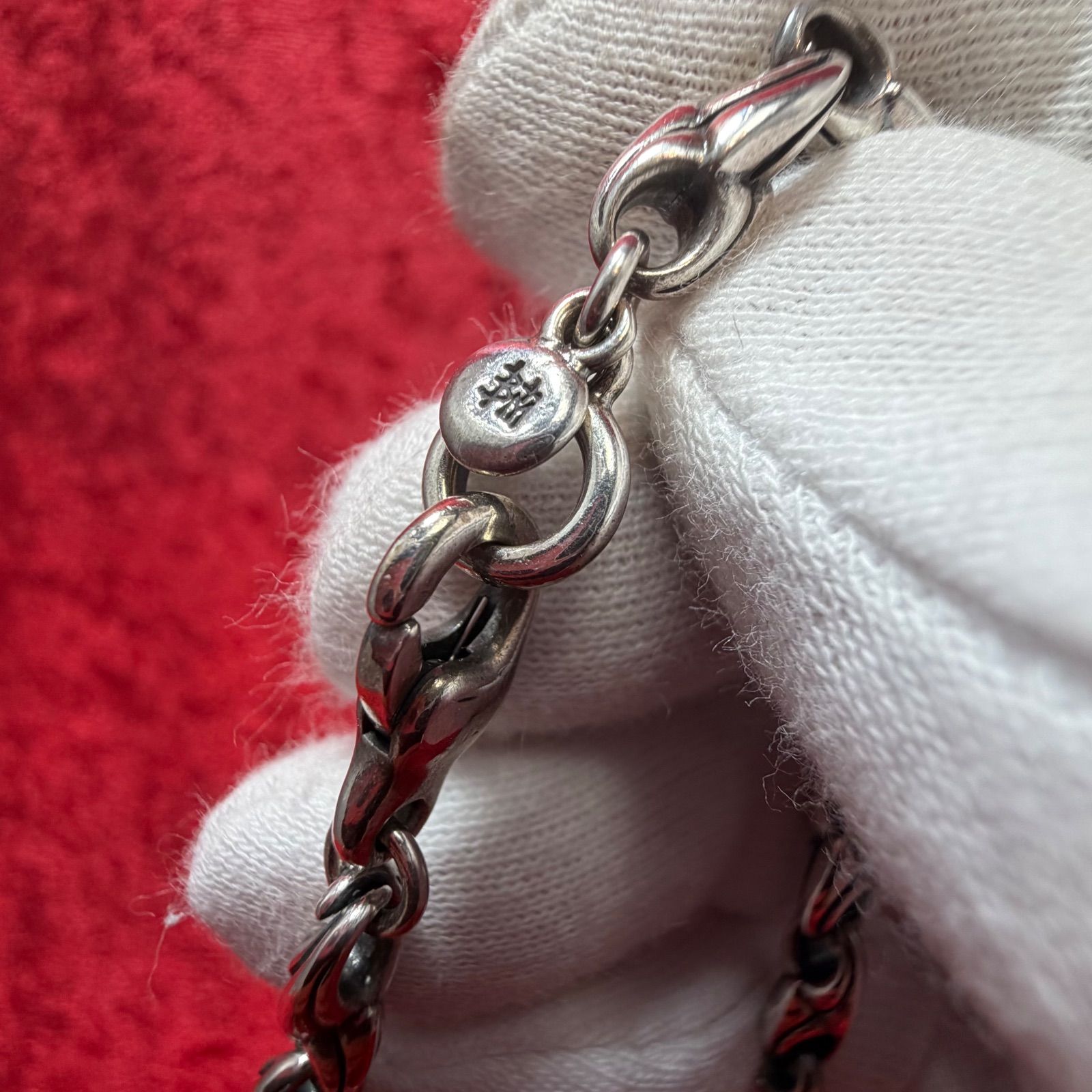 美品 ネックレス クローリンク 60cmx59.6g ブラッディマリー/Bloody