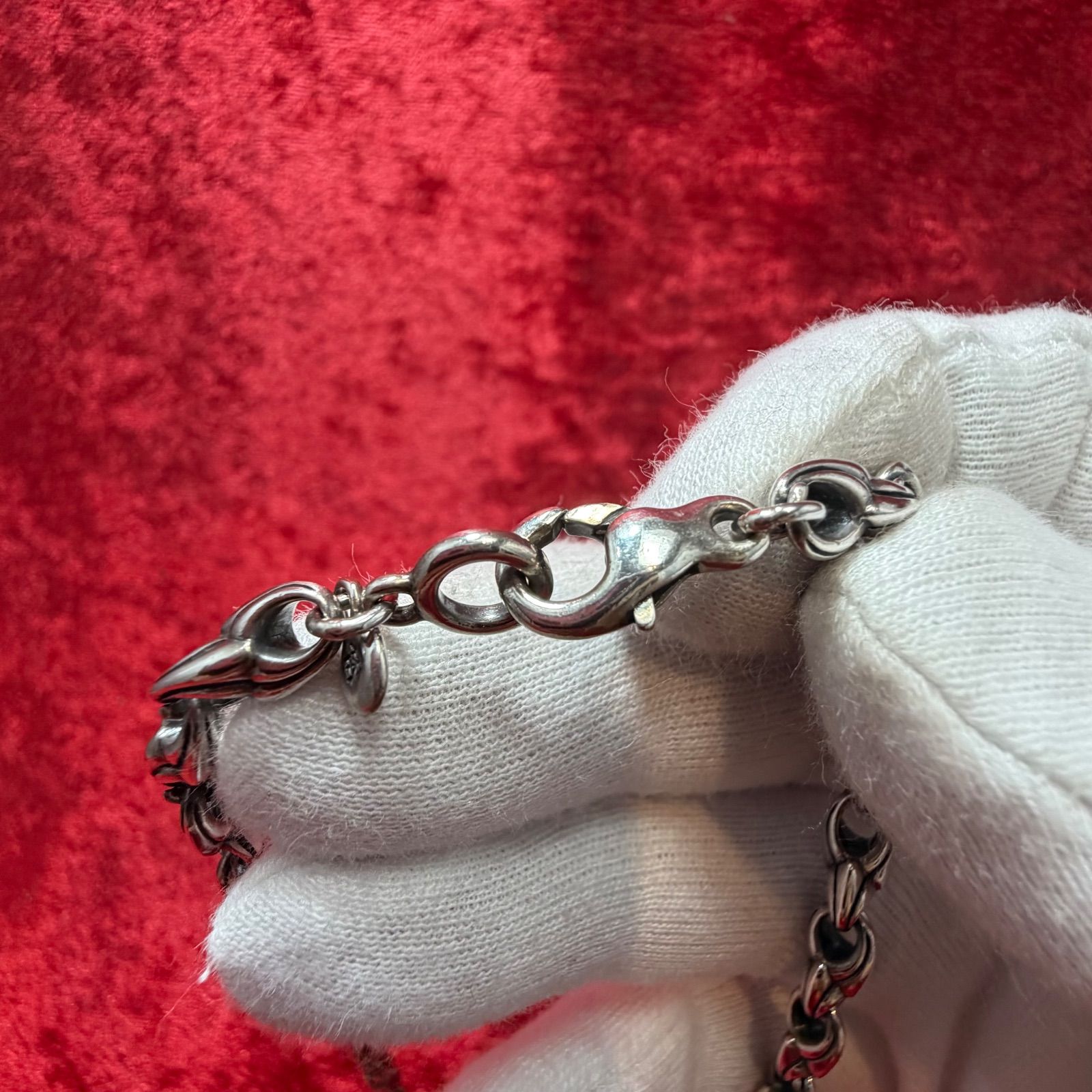 美品 ネックレス クローリンク 60cmx59.6g ブラッディマリー/Bloody