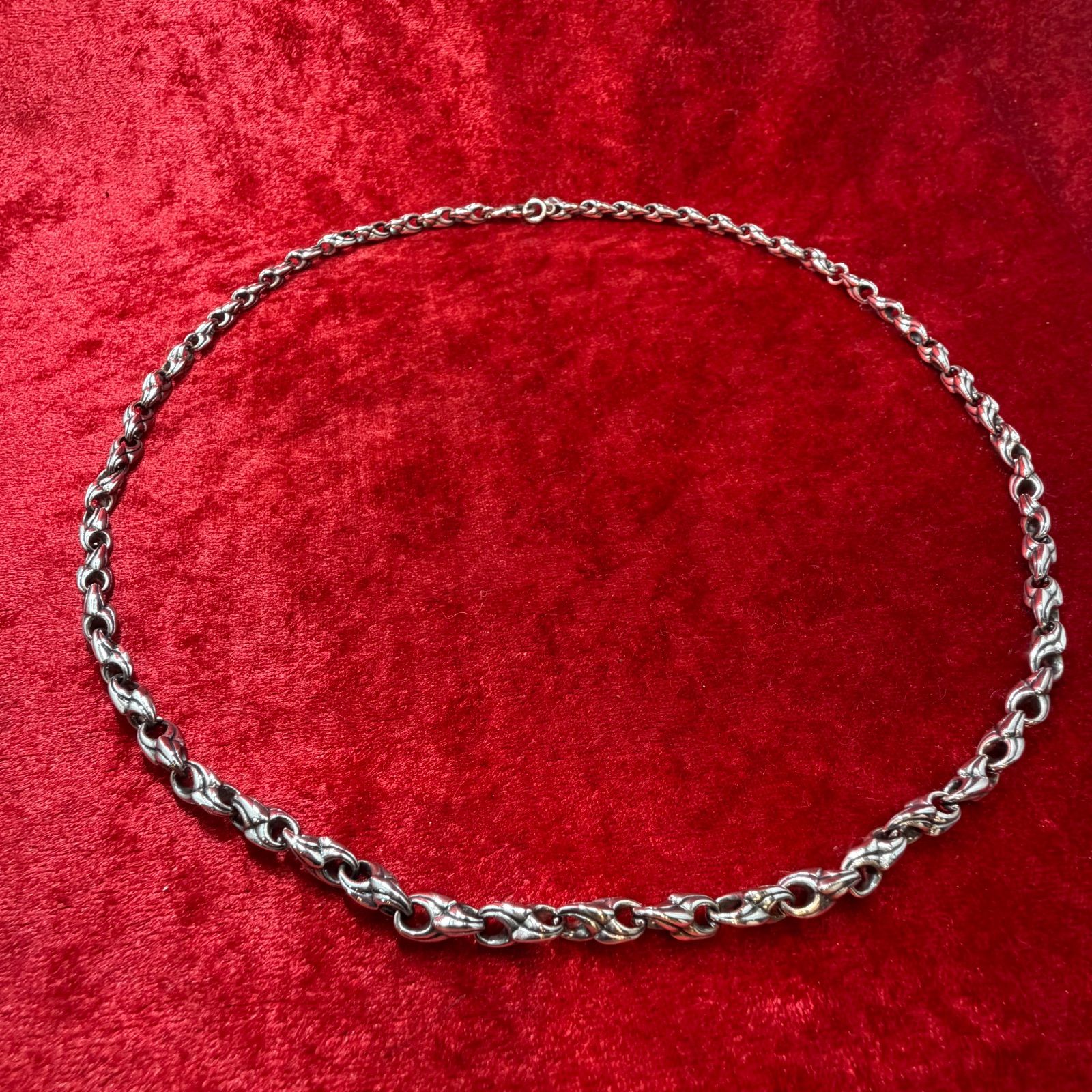 美品 ネックレス クローリンク 60cmx59.6g ブラッディマリー/Bloody