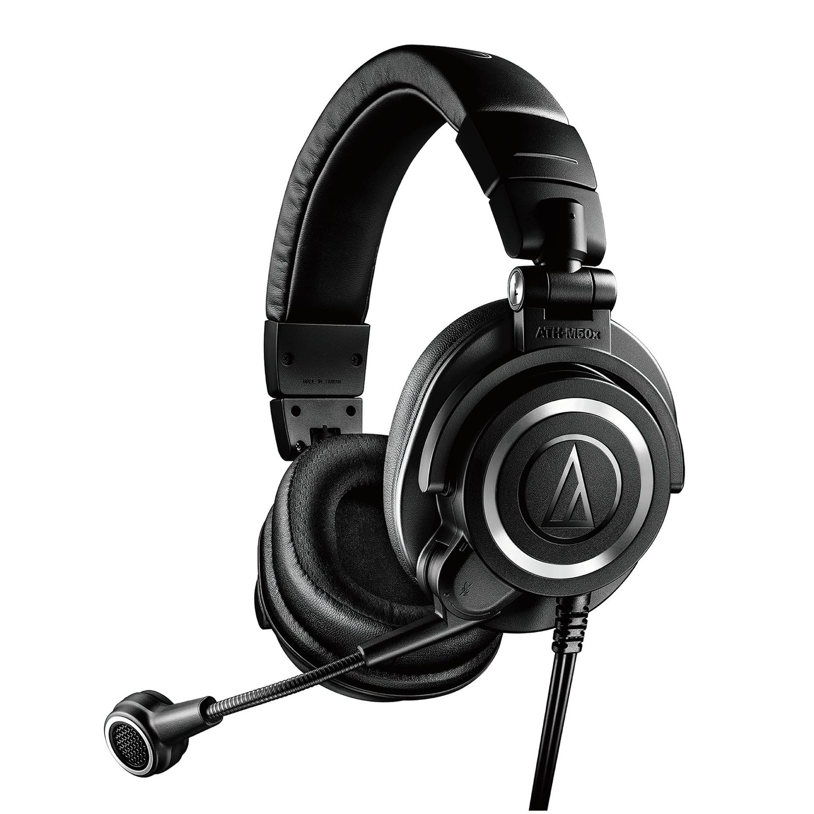 オーディオテクニカ ATH-M50xSTS ヘッドセット 有線 XLR コンデンサーマイク ヘッドホン部: 3.5mmTRS接続 マイクロホン部: XLR接続 ストリーマー コンテンツクリエイター ゲーム実況 配 [ブラック] [単品] [XLRヘッドセット]