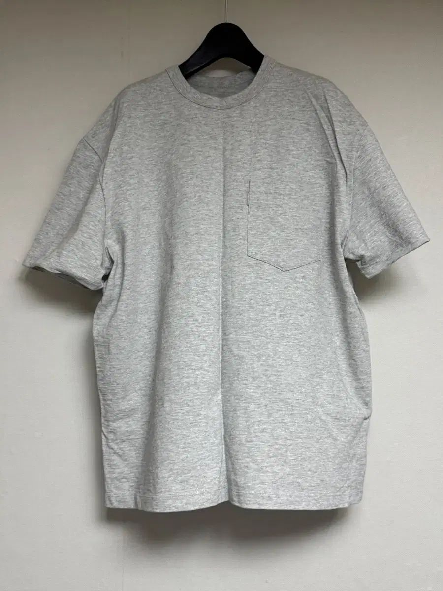 ポッタリー パイナップルコットンの半袖コンフォートTシャツ、メランジグレー、サイズ2、2枚