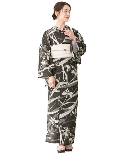 [SOUBIEN] ソウビエン 浴衣 3点 セット セパレート 新二部式浴衣 floro レディース (浴衣/兵児帯/伊達締め)e f0212185