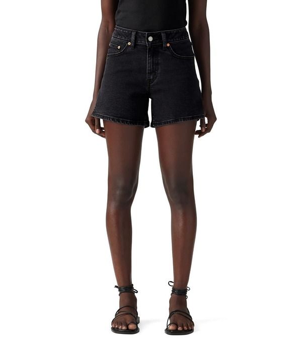 リーバイス レディース ボトムス ハーフパンツ・ショーツ A ライン ショートパンツ デニム LevisR Mid Rise ALine Denim Shorts First Or Last デニム