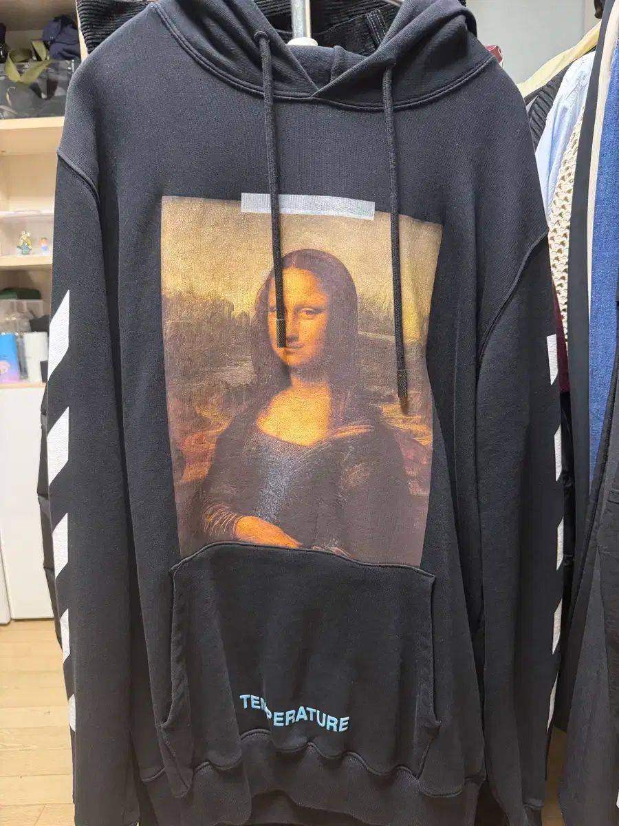 オフホワイト モナリザ フードTシャツ