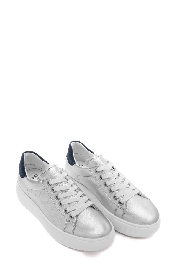 アラ レディース シューズ スニーカー プラットフォーム ara Mikky Platform Sneaker Silver W Blue ブルー