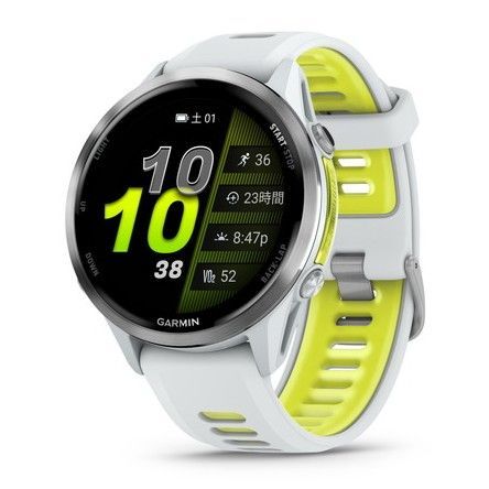 新品 未使用 ガーミン スマートウォッチ ウェアラブル 時計 GARMIN Forerunner 970 White/Amp Yellow リファレンス 010-02969-51 GPS フラッグシップランニングウォッチ 6436492