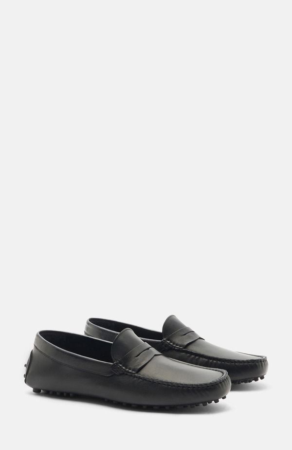 スカロッソ メンズ シューズ SCAROSSO Michael Driving Shoes Black Calf ブラック