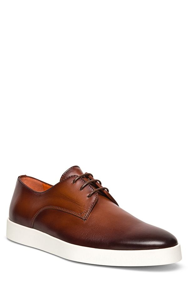 サントーニ メンズ シューズ スニーカー ダービー Santoni Dilate Derby Sneaker Brown ブラウン