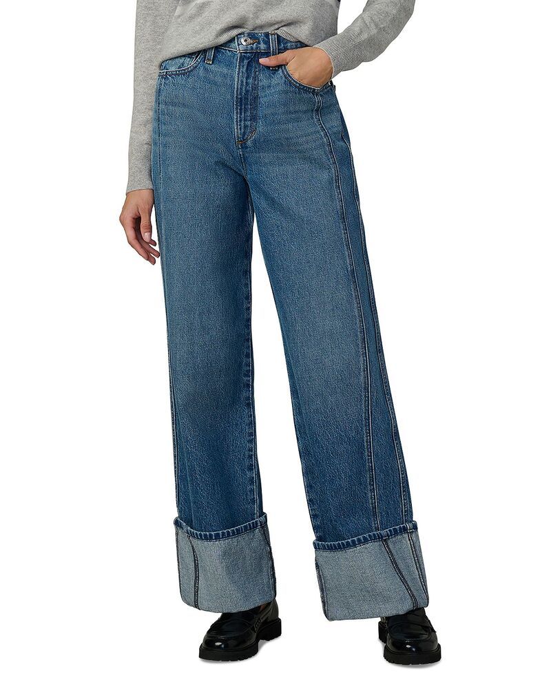 ジョーズジーンズ レディース ボトムス デニムパンツ ワイドレッグ Joes Jeans The Harlowe High Rise Cuffed Wide Leg Jeans in Classic