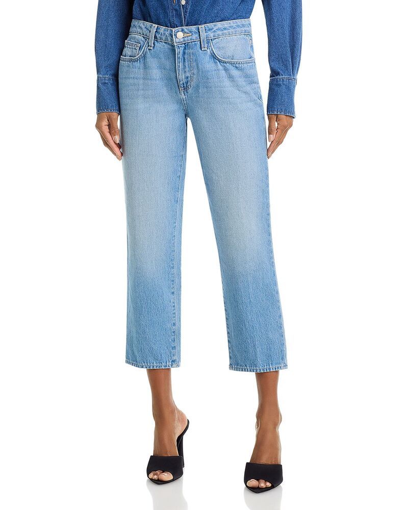ラジャンス レディース ボトムス デニムパンツ ジーンズ LAGENCE Thalina Mid Rise Slouch Stovepipe Jeans in Bellflower