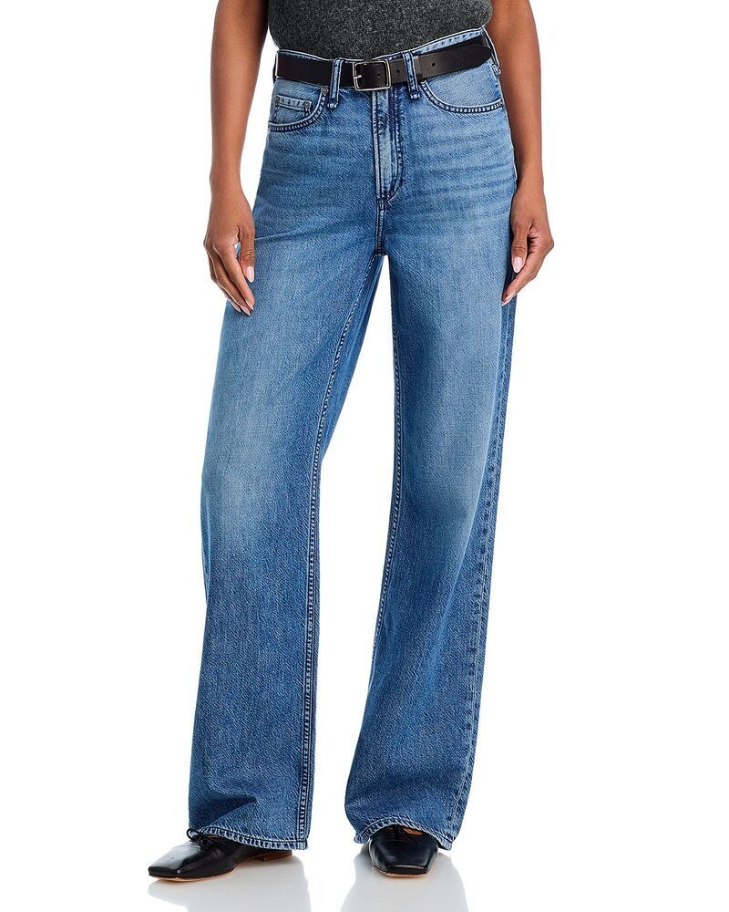 ラグアンドボーン レディース ボトムス デニムパンツ ワイドレッグ ジーンズ rag bone Logan Featherweight High Rise Wide Leg Jeans River