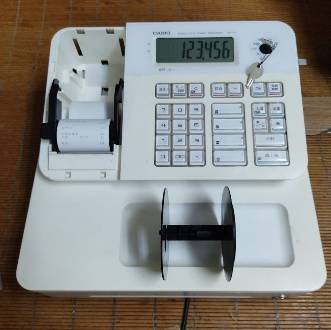 カシオレジスター　SE-G1/NL100　人気機種　送料無料　010203 カシオレジスター SE-G1/NL100 人気機種 送料無料 010203 - メルカリ