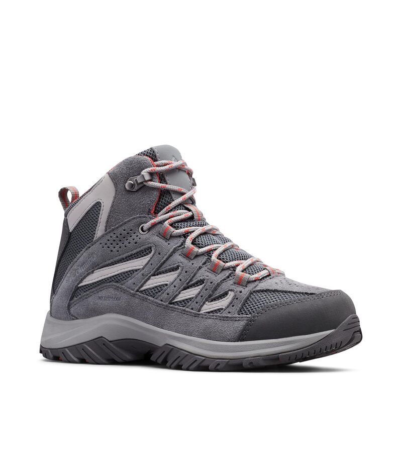 コロンビア レディース シューズ スニーカー Columbia Crestwood Mid Waterproof GraphiteDarede グラファイト
