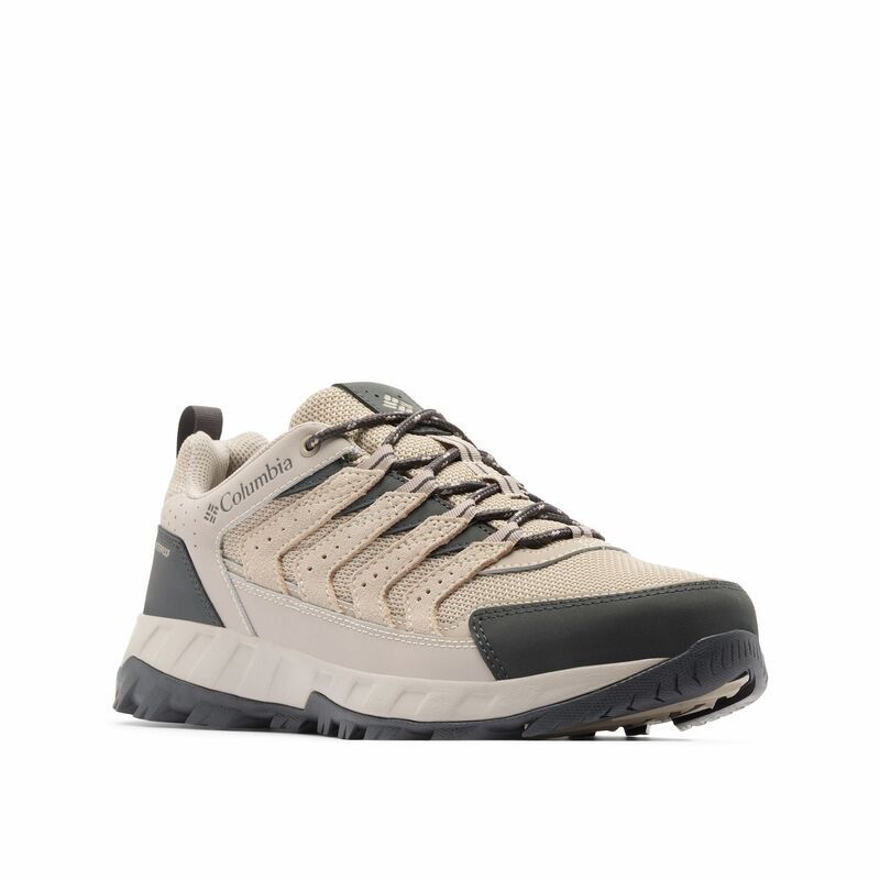 コロンビア レディース シューズ スニーカー Columbia Strata Trail Mens Lowaterproof Hiking Shoesoftaupe Dark Grey グレー