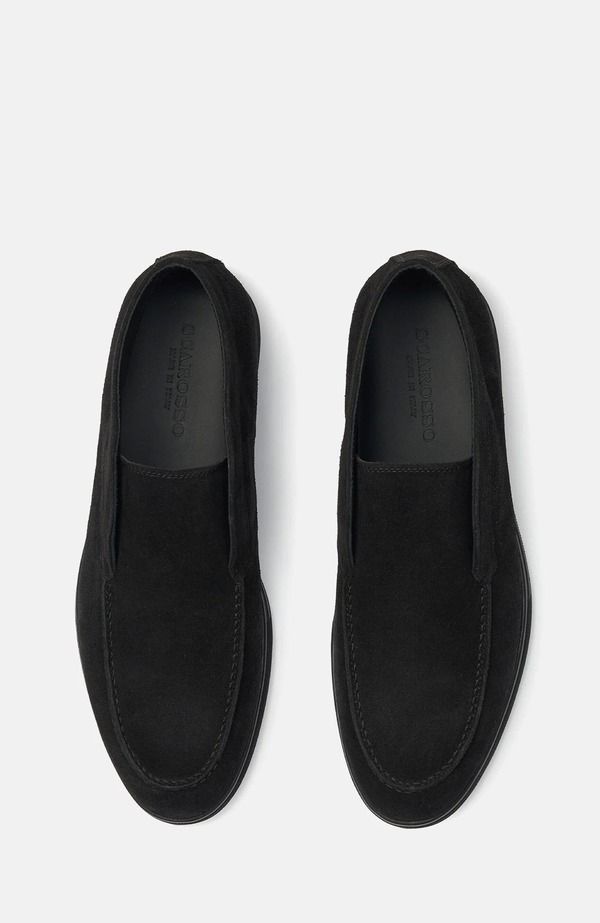 スカロッソ メンズ シューズ ブーツ・レインブーツ SCAROSSO Leonardo Boots Black Suede Leather ブラック