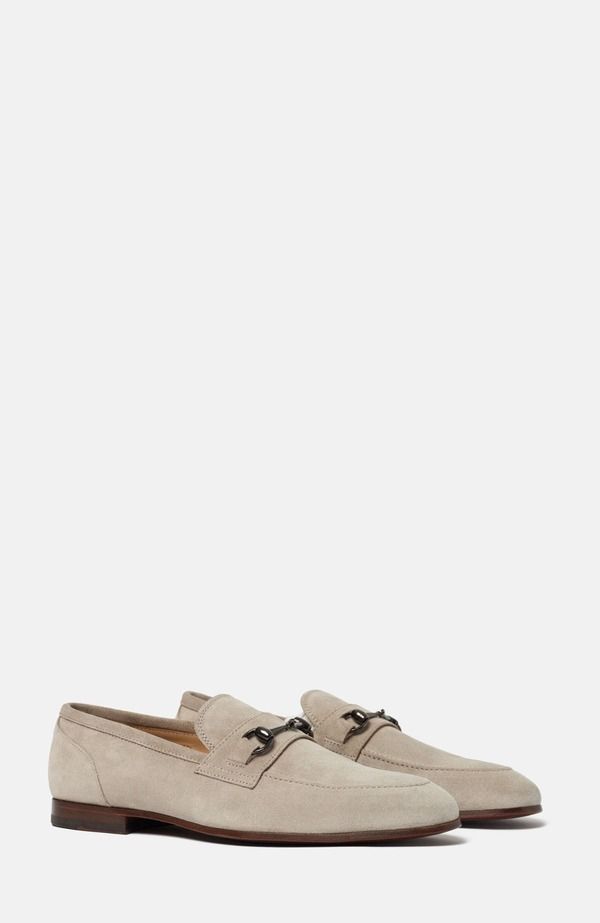 スカロッソ メンズ シューズ ローファー SCAROSSO Alessandro Loafersand Suede サンド