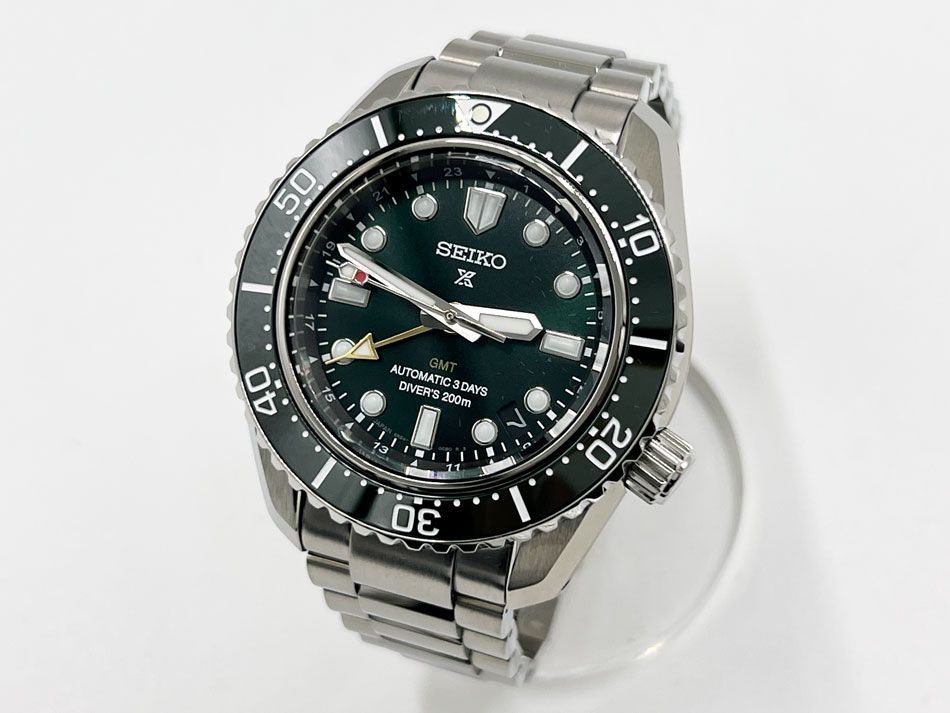 SEIKO セイコー PROSPEX プロスペックス Diver Scuba ダイバーズ 1968 ヘリテージ GMT セイコーグローバルブランドコアショップ専用モデル 腕時計 メンズウォッチ グリーン SBEJ009 6R54-00D0 美品
