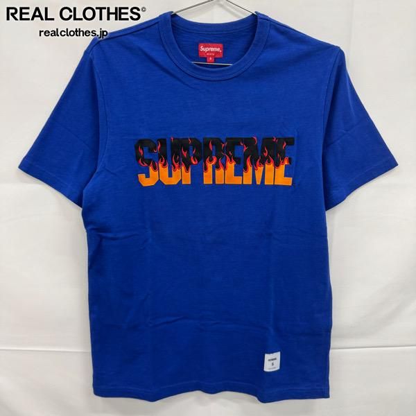 Supreme シュプリーム Ｔシャツ 19AW Flame S/S Top フレイム ロゴ Tシャツ ブラック系 L【中古】 Supreme/シュプリーム【19AW】Flame Tee/フレイム 半袖Tシャツ