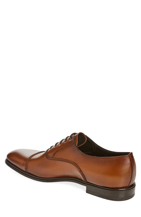 フェラガモ メンズ シューズ オックスフォード キャップ FERRAGAMO Boston Cap Toe Oxford Brown ブラウン
