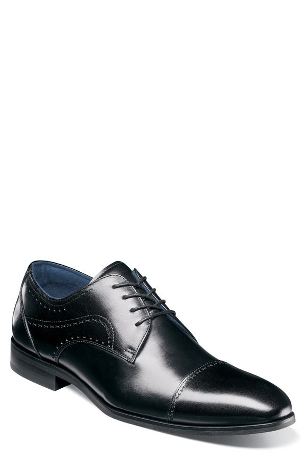 ステイシーアダムス メンズ シューズ オックスフォード キャップ Stacy Adams Bryant Cap Toe Oxford Black ブラック