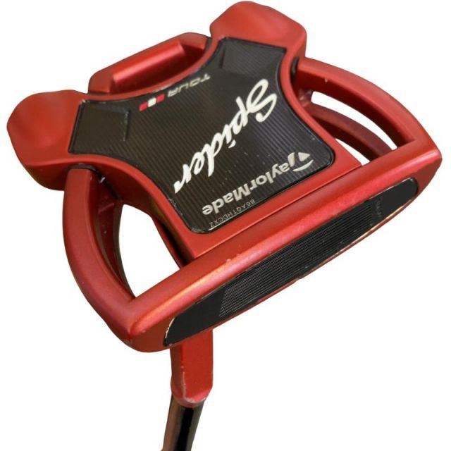【中古】 テーラーメイド Spider Tour RED(サイトライン) 33インチ パター PT スチール (フレックスその他) メンズ 男性用 右利き 右用 Cランク ゴルフクラブ