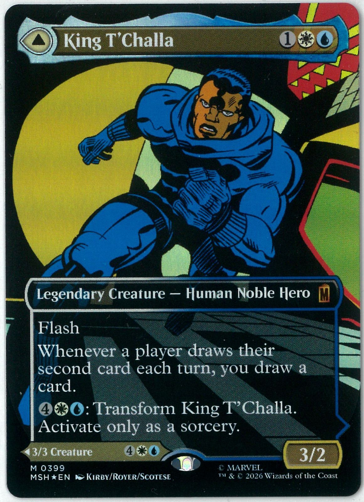 MTG ティ・チャラ王 Foil マーベル スーパーヒーローズ 新品未使用 クラシック・コミックFOIL/MTG/英語版/ティ・チャラ王/King T'Challa