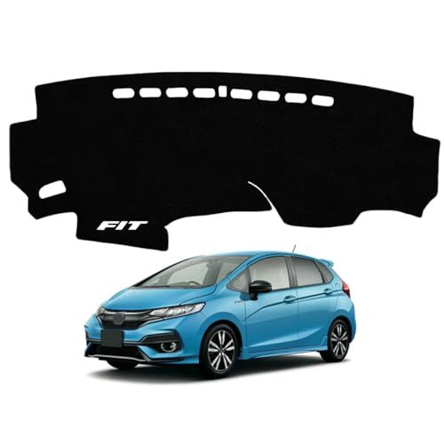ZdeduoCar ダッシュボードマット ホンダ フィット 3代目 GK3/GK4/GK5/GK6/GP5/GP6系に適用 FIT専用設計 UVカット 断熱フランネル ダッシュボードカバー 反射軽減 滑り止め仕様 ダッシュボード 保護マット 6e655104