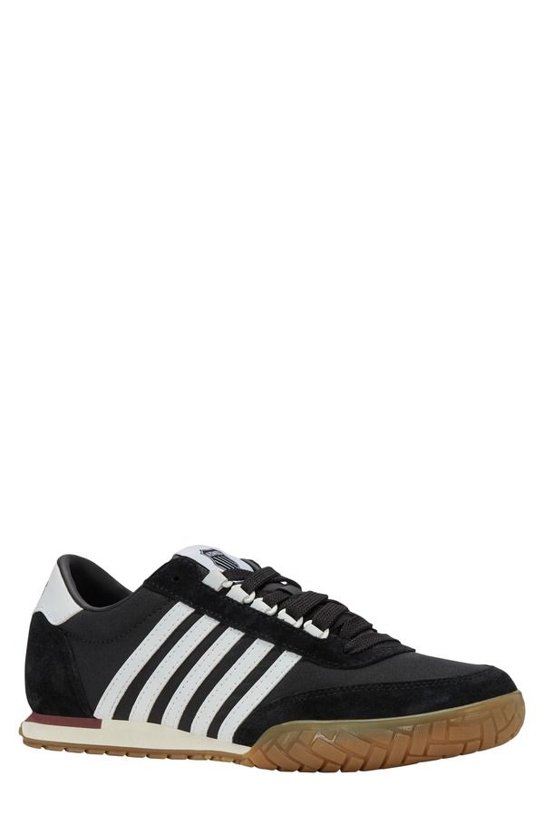 ケースイス メンズ シューズ スニーカー ヴィンテージ KSwiss Vintage Trainer Low Top Sneaker Black White ホワイト