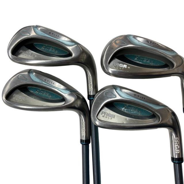 【中古】 プロギア Sweep CT-11 4S (ヒソップグリーン) レディース アイアンセット IR sweep (フレックスL) レディース 女性用 右利き 右用 Dランク ゴルフクラブ