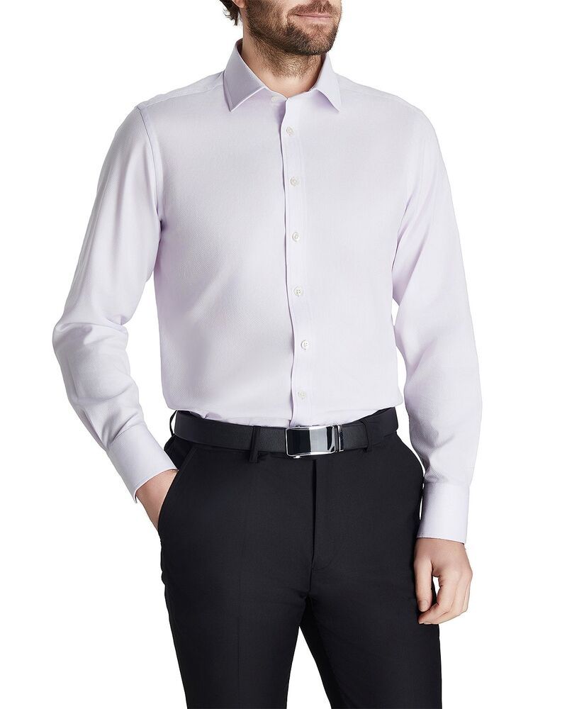 トーマスピンク メンズ トップス シャツ Thomas Pink Textured Solidresshirt Lilac ライラック