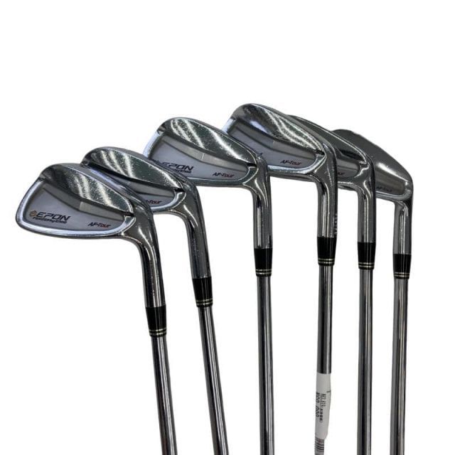 【中古】 エポンゴルフ株式会社 EPON AF-Tour CB 6S アイアンセット IR 純正特注シャフト (フレックスX) メンズ 男性用 右利き 右用 Cランク ゴルフクラブ