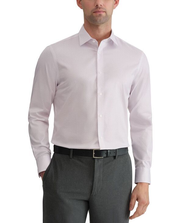 カルバンクライン メンズ トップス シャツ レギュラーフィット コットン Calvin Klein Mens Refined Cotton Stretch Shirt Regular Fit Pink