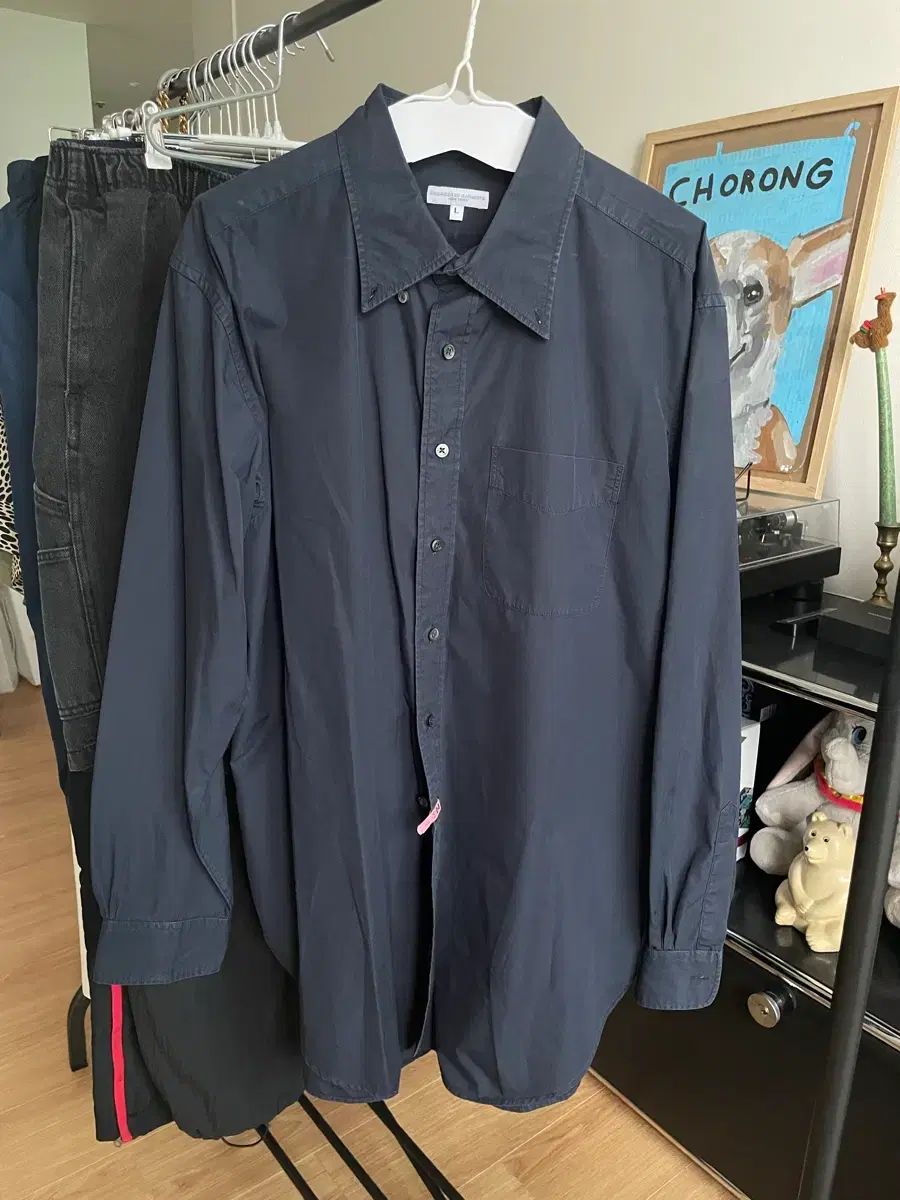 Engineered Garments エンジニアードガーメンツ BDシャツ ネイビー L