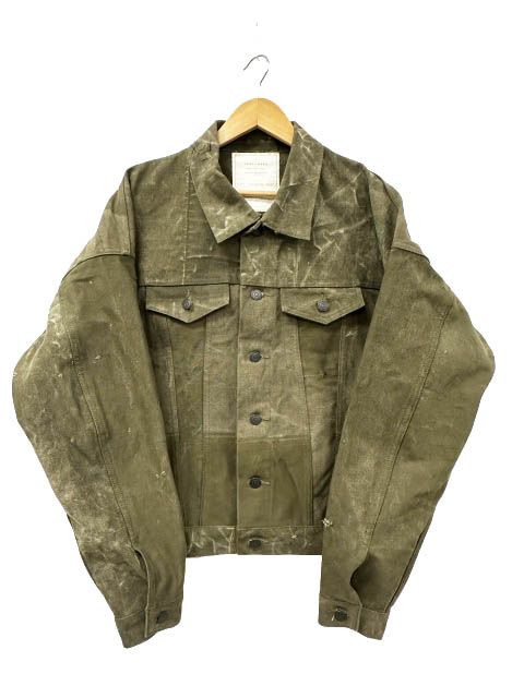 レディメイド READYMADE OVERSIZE WORK JACKET ヴィンテージ加工 オーバーサイズ ワーク ミリタリー ジャケット 2 カーキ ブランド古着ベクトル 中古☆AA★260620