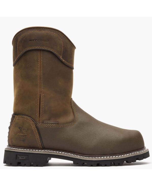 ジョージブーツ メンズ シューズ ブーツ・レインブーツ GEORGIA BOOT Mens Brute Met Guard Composite Toe Waterproof Work Boot Bro