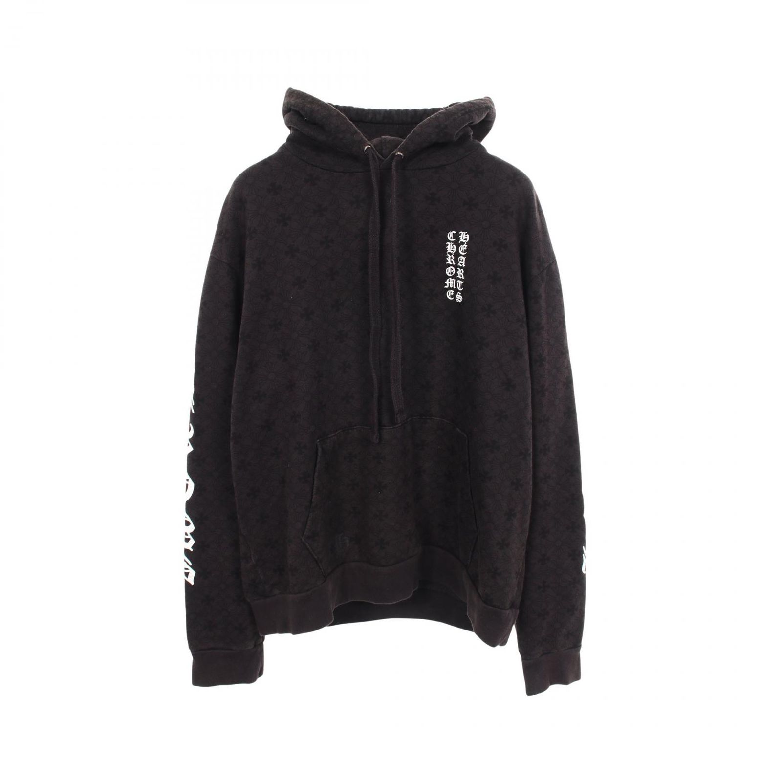 クロムハーツ CHROME HEARTS パーカー CHプラス総柄 ホースシュー コットン パーカー メンズ Used B