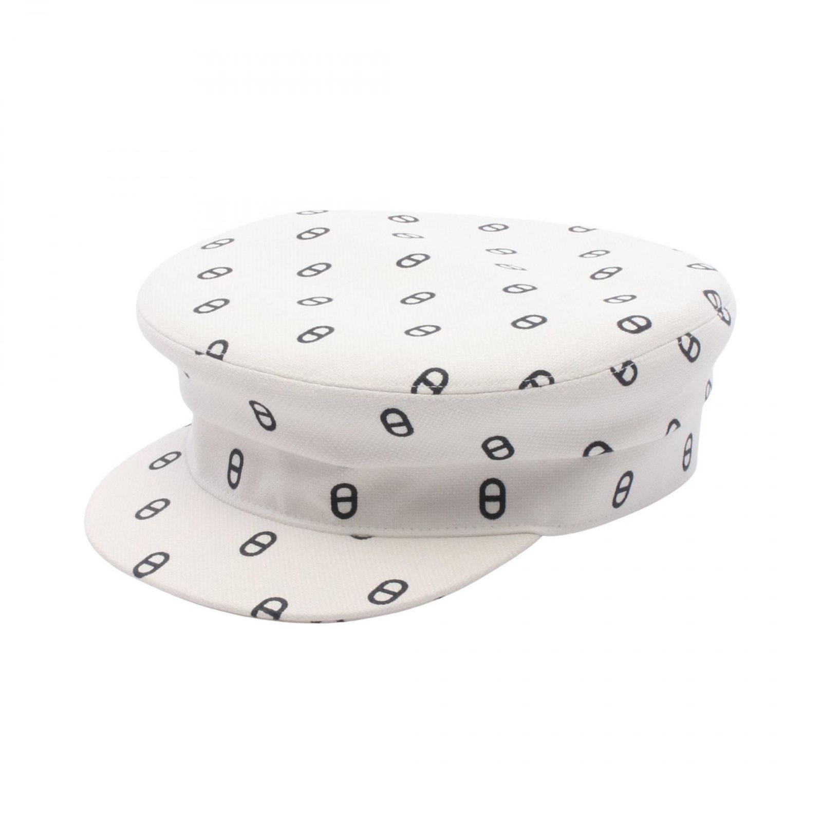 エルメス HERMES シェーヌダンクル キャスケット キャンバス キャップ/ハット レディース Used A