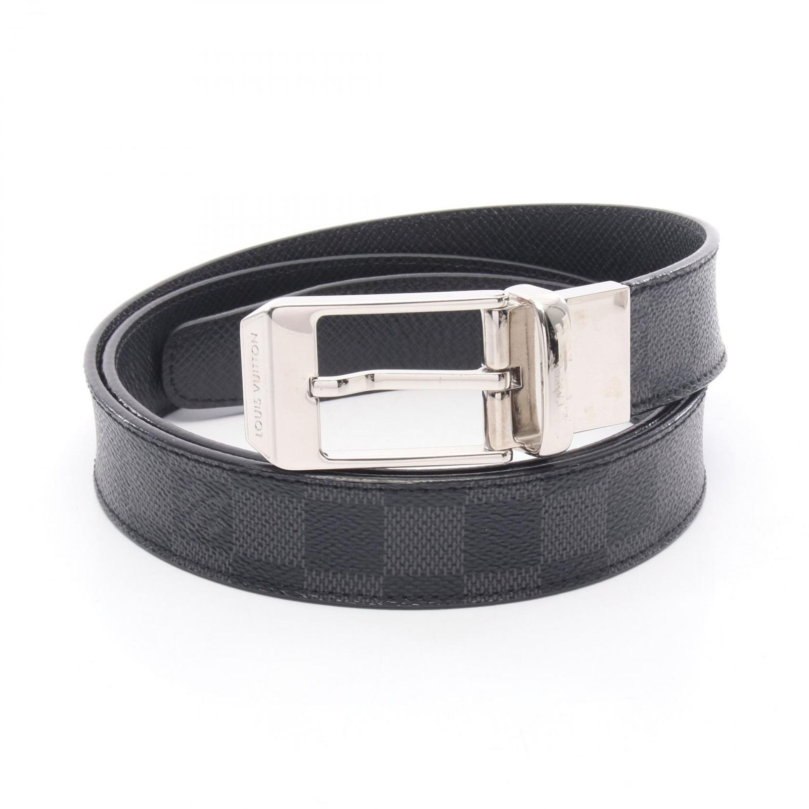 ルイ・ヴィトン LOUIS VUITTON ベルト サンチュール シアトル M6834T キャンバス サンチュール ベルト メンズ Used A