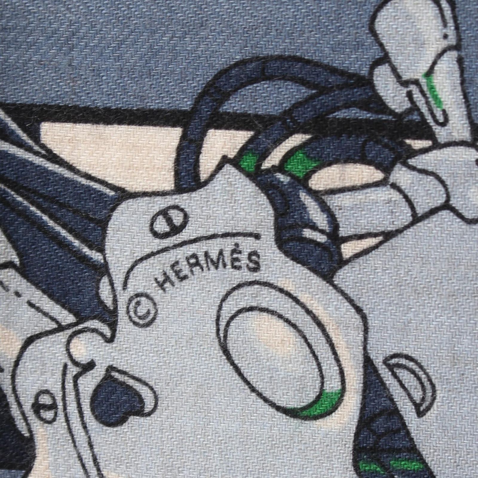 エルメス HERMES スカーフ カレ100 ROBOCABAR シルク カレ100 