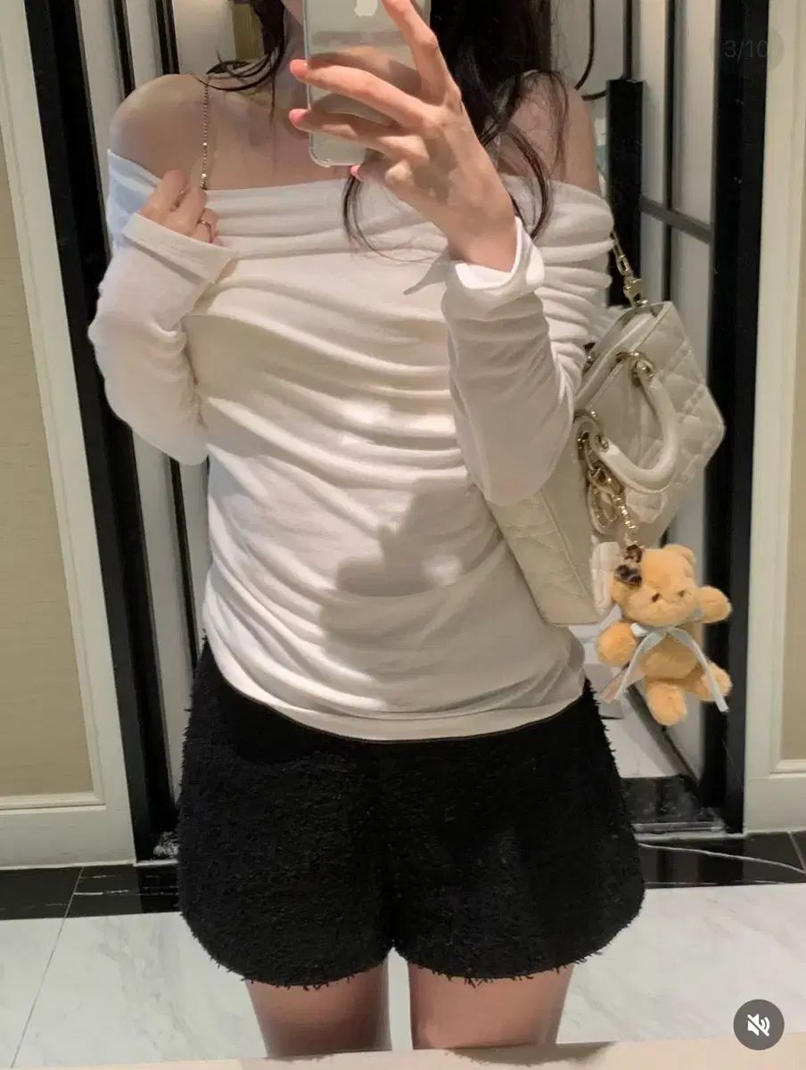 (新品) U-SOB OF シャーリング セット アイボリー