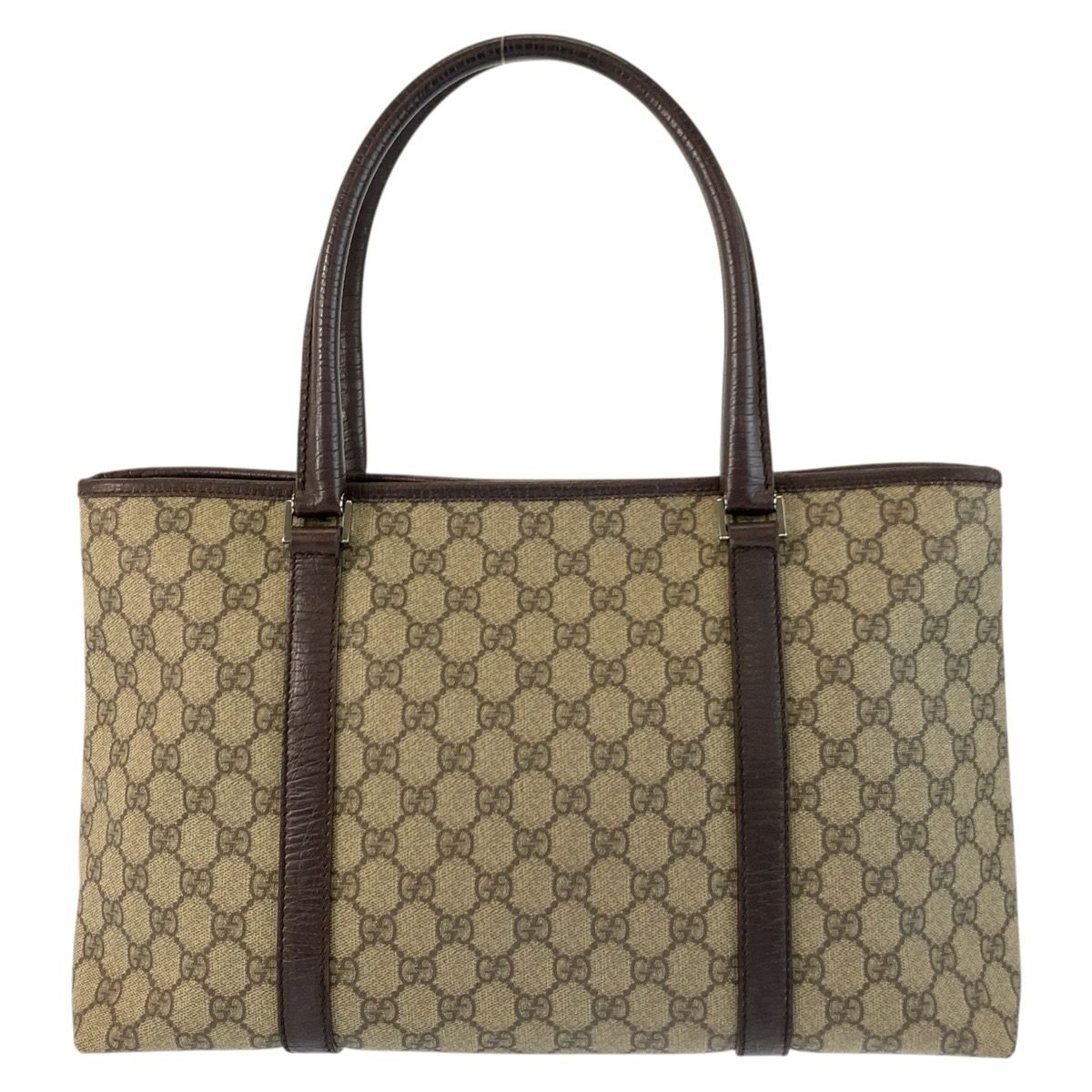 GUCCI グッチ ベージュ ブラウン GGスプリームキャンバス/レザー