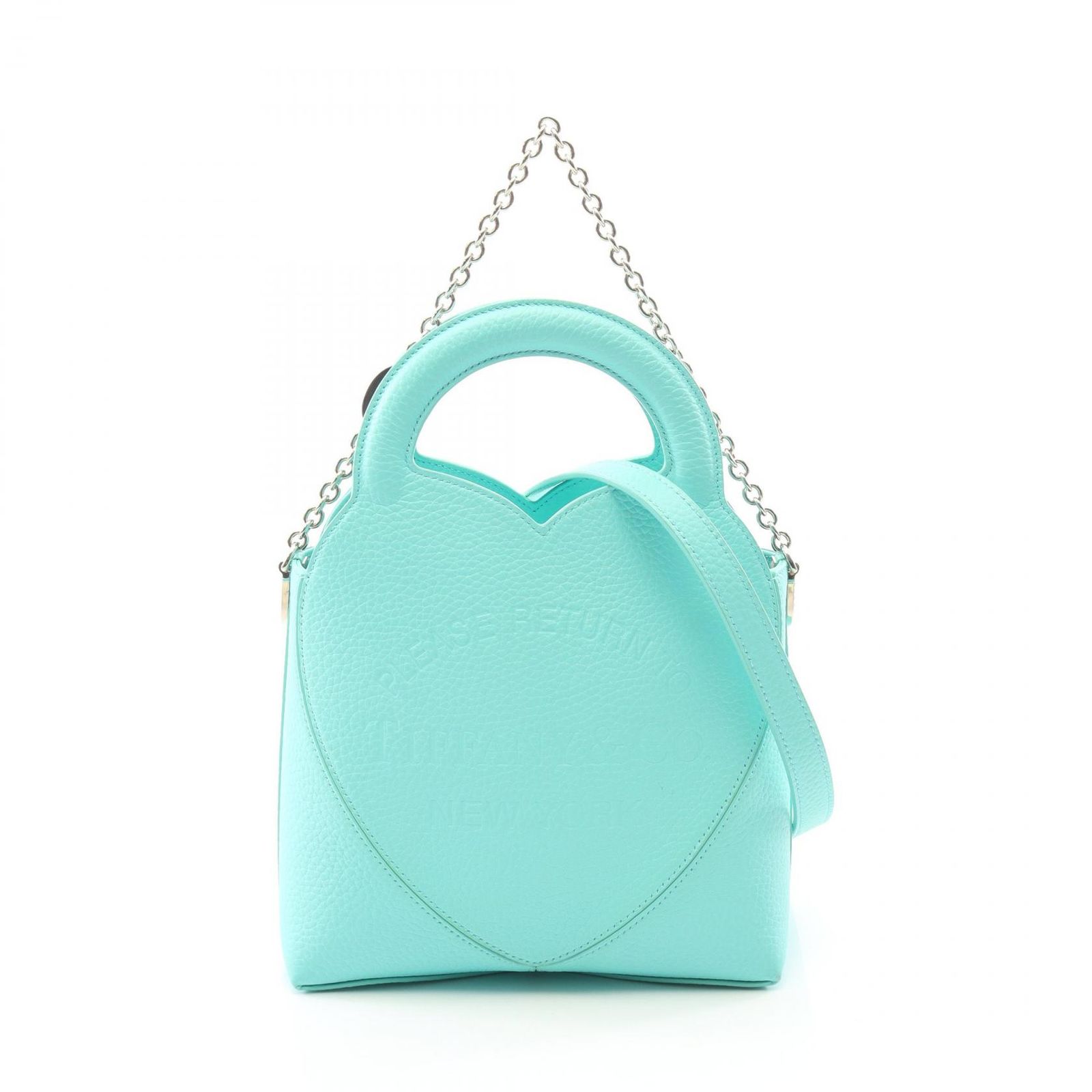 ティファニー TIFFANY＆CO ハンドバッグ リターン トゥ ティファニー 2WAY ティファニーブルー レザー リターン トゥ ティファニー ミニ トートバッグ レディース