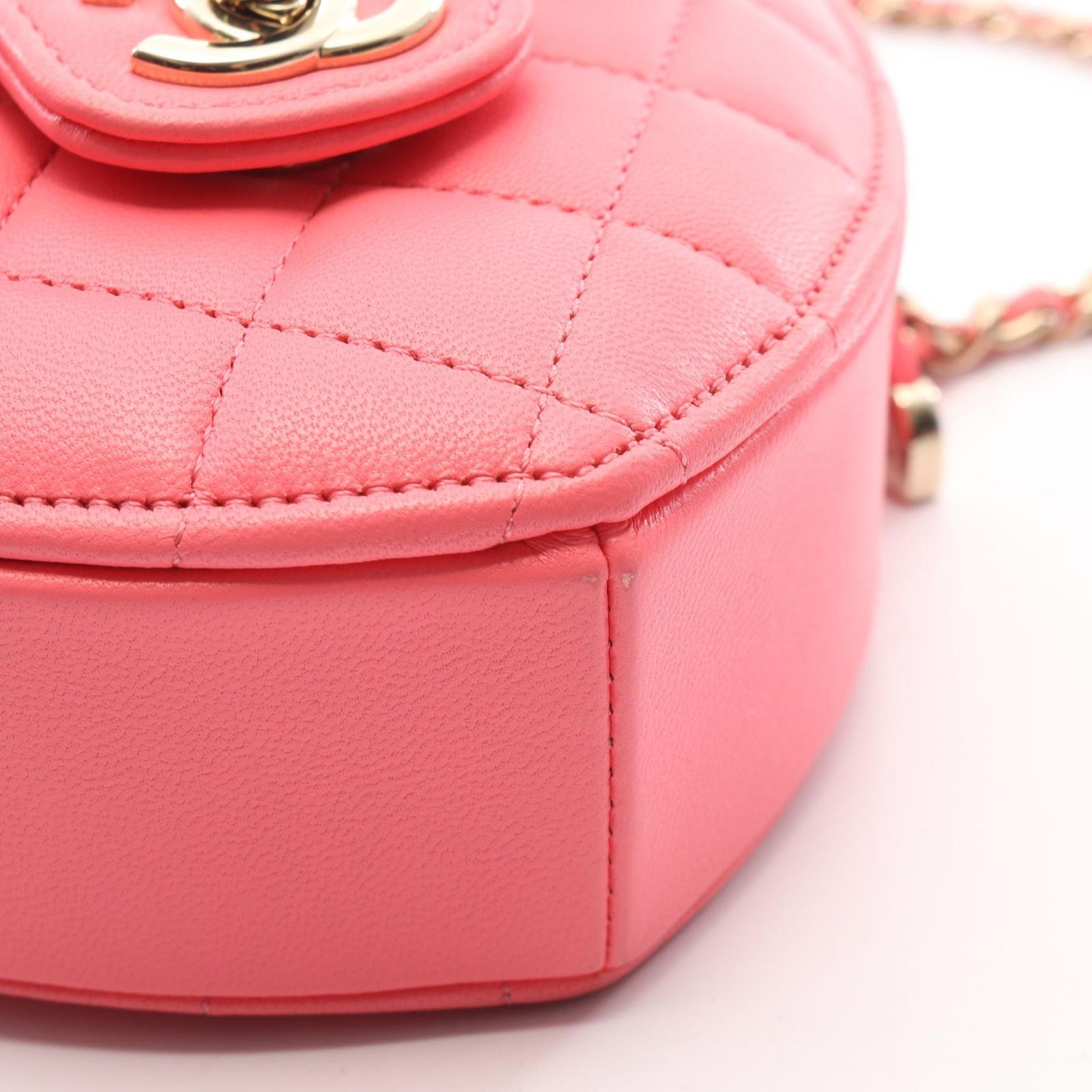 シャネル CHANEL ショルダーバッグ ハート チェーン クラッチ バッグ 
