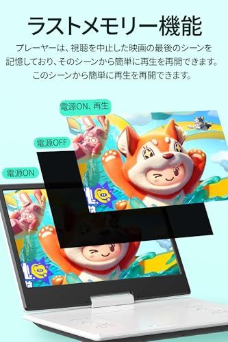 【新品】ポータブルDVDプレーヤー 16.9型 CDプレーヤー 14.1インチ液晶 デュアルアンプ内蔵 4~6時間再生 リージョンフリー USB/SDカードに対応 AV入出力 TV同期可能 ラストメモリー機能【ブルーレイ非対応】 e2823358 【新品】ポータブルDVDプレーヤー 16.9型 CDプレーヤー 14.1インチ液晶 デュアルアンプ内蔵 4~6時間再生 リージョンフリー USB/SDカードに対応 AV入出力 TV同期可能 ラストメモリー機能【ブルーレイ非対応】 e2823358