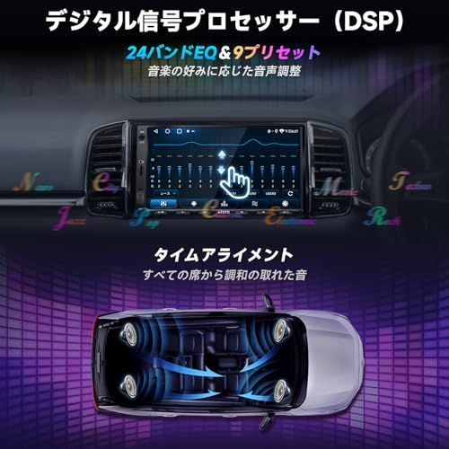 【新品】Android 2DIN ディスプレイオーディオ、7インチアンドロイドナビ、Wi-Fi/Bluetooth/USB テザリング、CarPlay&Android Autoワイヤレス・有線、内蔵24 EQ DSP、MirrorLink、2 514ac7bd