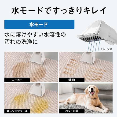 【新品】水洗い掃除機 吸引力15000Pa 大容量タンク 自動散水 コンパクト ブラシ付き ホワイト JC-RP1A 9ebbd79e 【新品】水洗い掃除機 吸引力15000Pa 大容量タンク 自動散水 コンパクト ブラシ付き ホワイト JC-RP1A 9ebbd79e