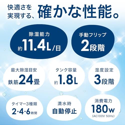 【新品】衣類乾燥 除湿器 除湿機 【 パワフル除湿11.4L/日】 コンプレッサー式 24畳 湿度調整機能 キャスター付き 部屋干し 梅雨 湿気 湿度3段設定 省エネ 静音 タイマー付き 室内干し 部屋干し 洗濯物 結露防止 (ホワイト) 66d10b18 【新品】衣類乾燥 除湿器 除湿機 【 パワフル除湿11.4L/日】 コンプレッサー式 24畳 湿度調整機能 キャスター付き 部屋干し 梅雨 湿気 湿度3段設定 省エネ 静音 タイマー付き 室内干し 部屋干し 洗濯物 結露防止 (ホワイト) 66d10b18