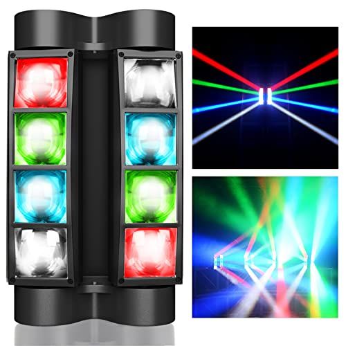 【新品】ステージライト 8x3W RGBW LED 舞台照明 ディスコライト ステージ照明 DMX512 7/13CH DJ disco light for party 回転可能 高輝度 音声連動 舞台/演出/結婚式/パーティー/カラオケ/ク 1b73653b
