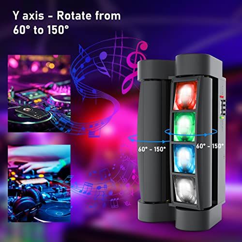【新品】ステージライト 8x3W RGBW LED 舞台照明 ディスコライト ステージ照明 DMX512 7/13CH DJ disco light for party 回転可能 高輝度 音声連動 舞台/演出/結婚式/パーティー/カラオケ/ク 1b73653b